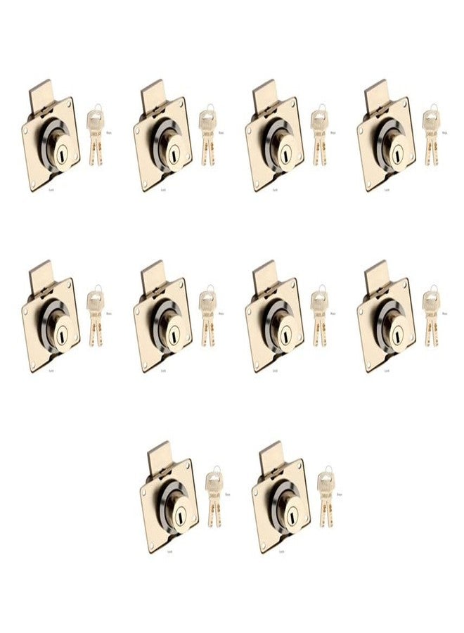 دوق قفل خزانة DUKE بمفاتيح نحاسية فائقة، 23 مم، طلاء كروم، قوي ومتين، MP-51 | عبوة من 10 قطع | - Image 3